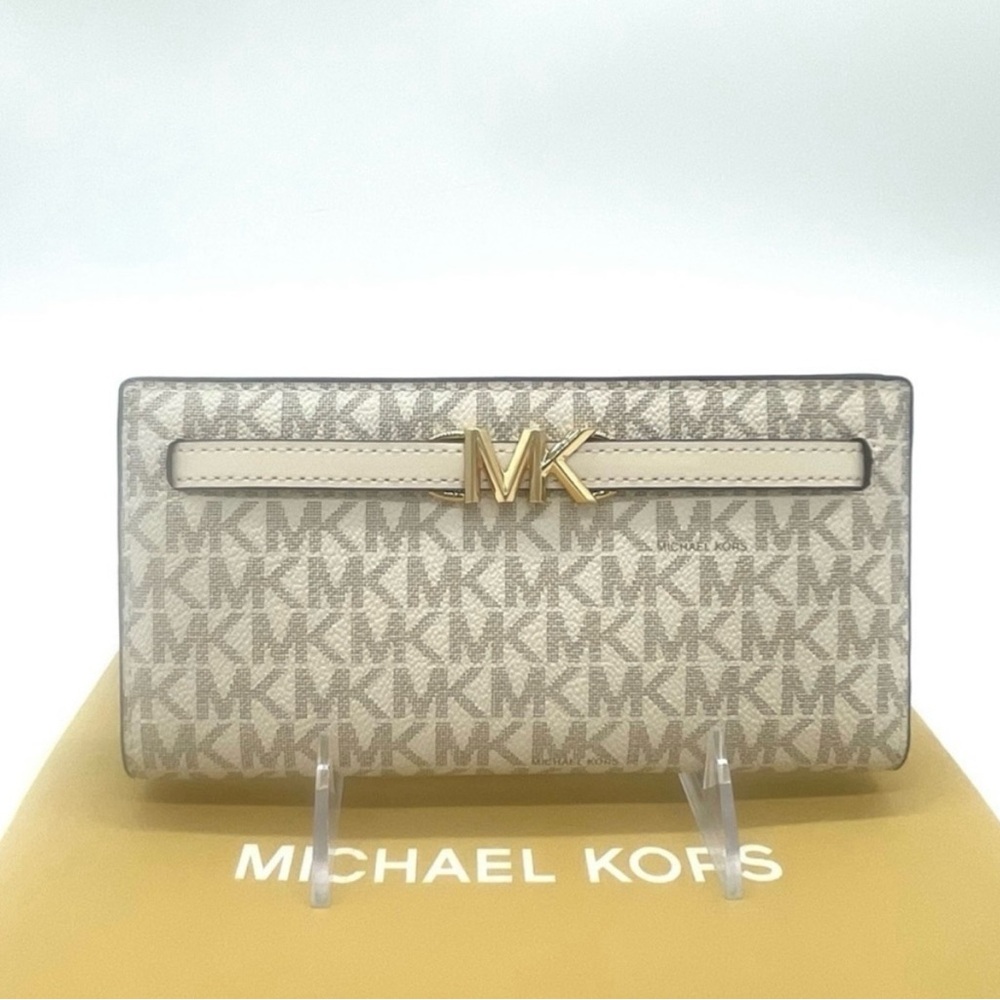 New Michael Kors Reed Large Snap Wallet